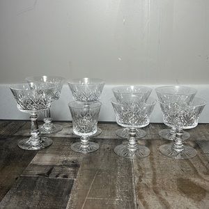 Vintage Fostoria "Wakefield" Pattern #820 Lead Crystal Cocktail Glasses Set 8